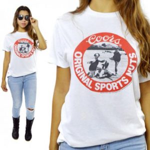 Vintage 80s Coors Original Sports Nuts Three Stooges T Shirt