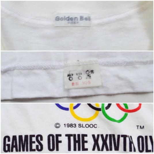 Vintage 80s Seoul 1988 Summer Olympics T Shirt