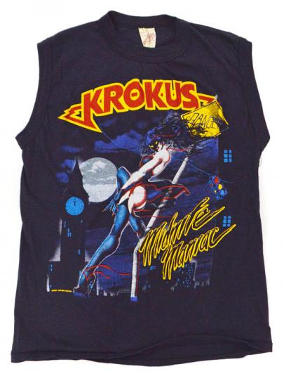 KROKUS 解散ツアー Tシャツ Vintage 1984/1985 Krokus 