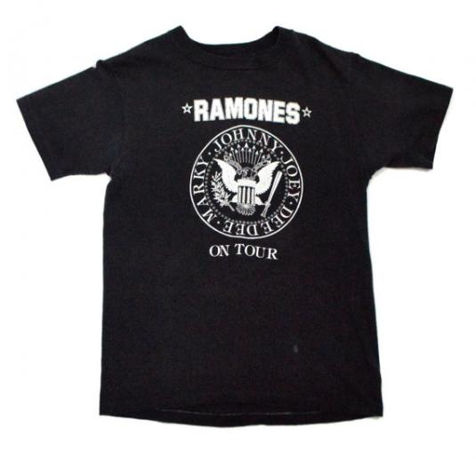 Vintage 80s Ramones On Tour Halfway to Sanity T Shirt