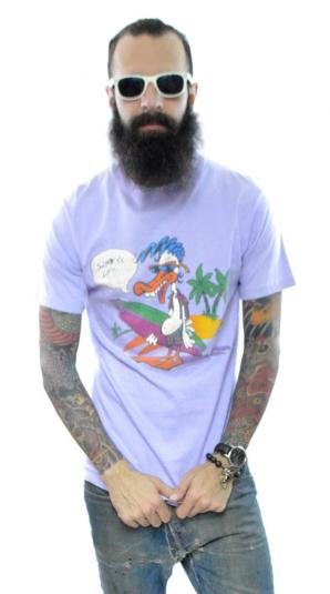 Vintage 80s Op OCEAN PACIFIC Dizzy Duck Surfer T Shirt