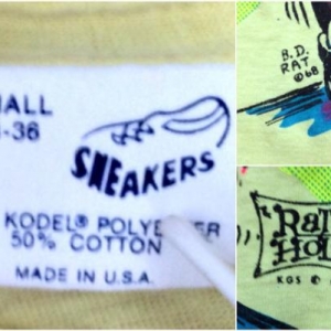 Vintage 80s GIANT KILLER Hot Rod Rat's Hole T Shirt
