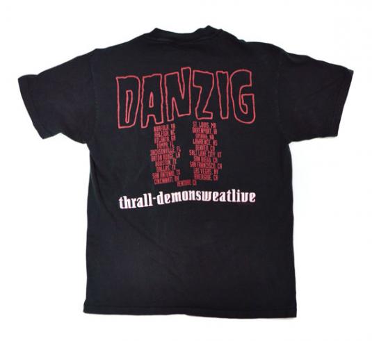 Vintage 90s Danzig Thrall Demonsweatlive Concert T Shirt Sz