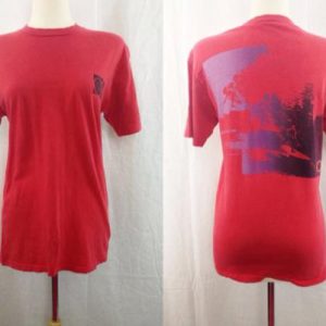 Vintage 80s OP OCEAN PACIFIC Surfer Red Summer T Shirt