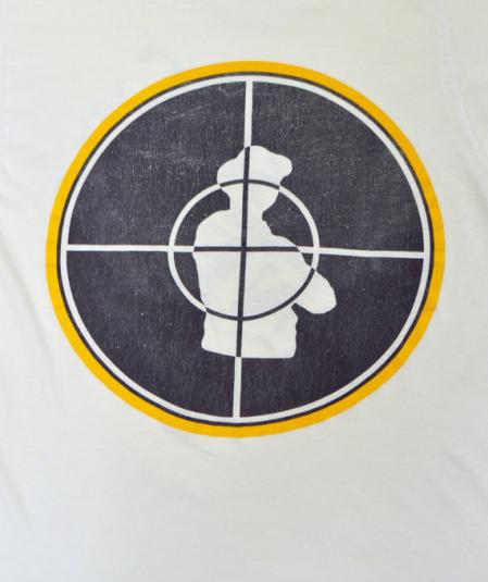 Vintage 80s Public Enemy Bullseye Target T Shirt