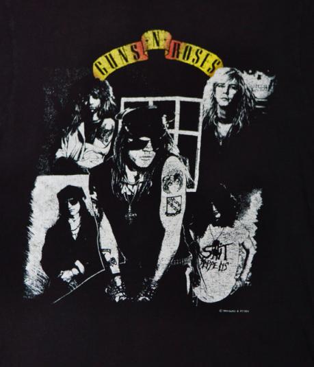 Vintage 80s Guns N’ Roses Appetite For Destruction Group Pho