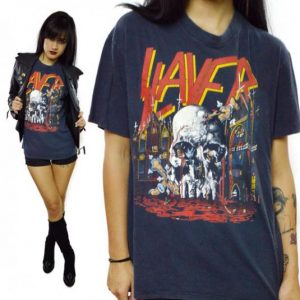 Vintage 80s Slayer South of Heaven World Sacrifice Size L