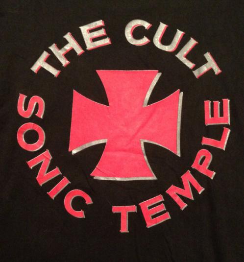 Vintage 80s THE CULT Sonic Temple Ian Astbury Goth Rock T Sh