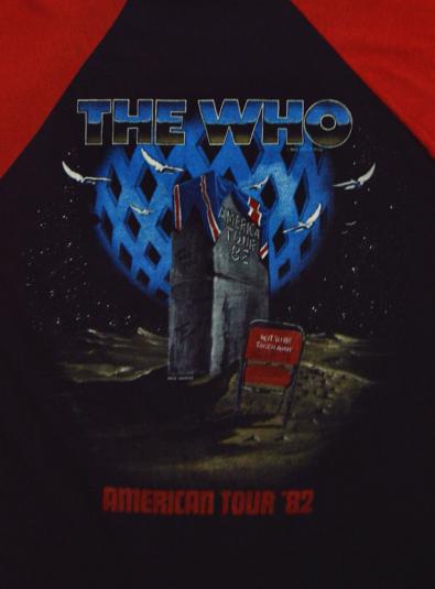 Vintage 80s The Who North American Tour ’82 Jersey