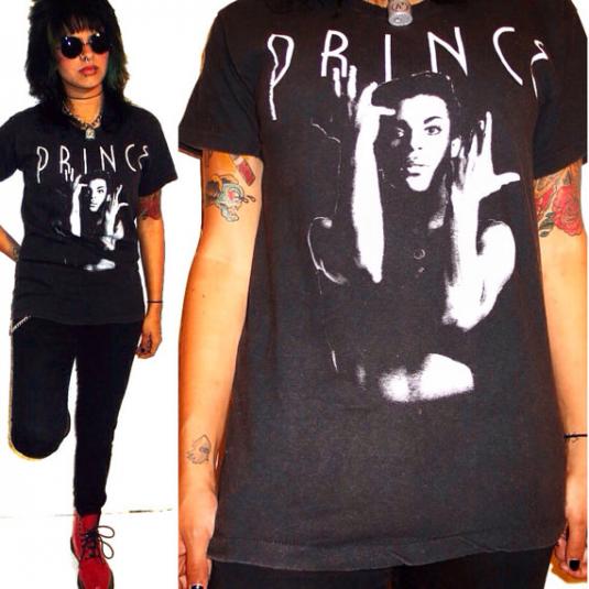 Vintage 80s PRINCE Under The Cherry Moon Glam Black T Shirt