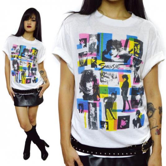 Vintage 80s Siouxsie Sioux Goth T Shirt Sz L