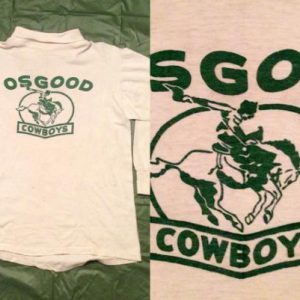 Vintage 80s Osgood Cowboys Distressed Turtleneck Jersey