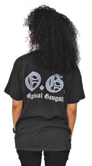 Vintage 90s Ice-T OG Original Gangster Old School Rap Shirt