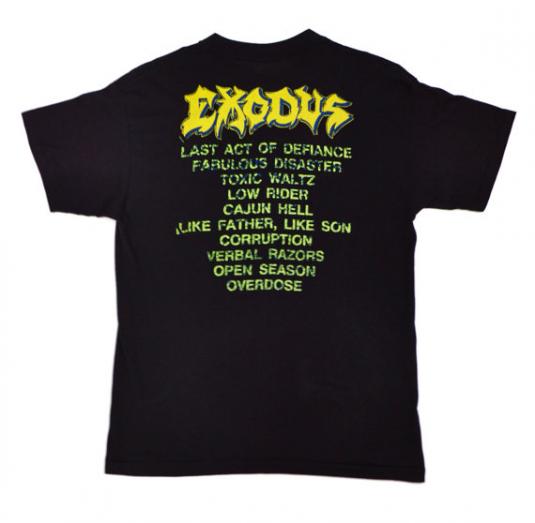 Vintage 80s Exodus Fabulous Disaster 50/50 T Shirt Sz L