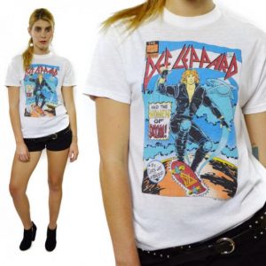 Vintage 80s Def Leppard and The Women of Doom! T Shirt Sz L