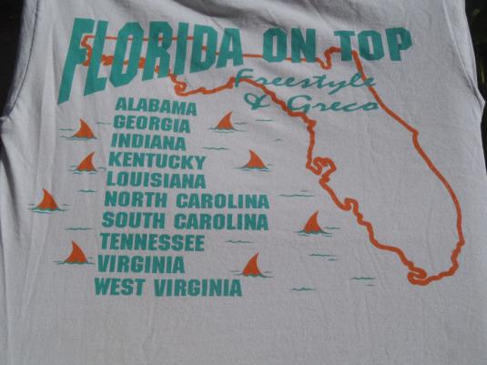 Vintage 1980s Team Florida Wrestling T-Shirt S/M