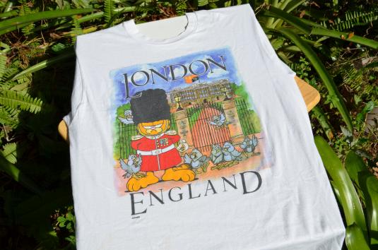 Vintage 1980s Garfield in London T-Shirt L/XL