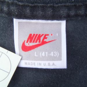 Vintage 1980s Nike Dark Navy Cotton Graphic T-Shirt L