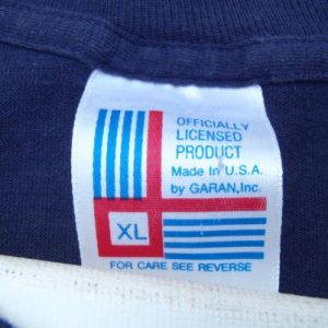 Vintage 1980s New York Yankees Baseball MLB Blue T-Shirt L