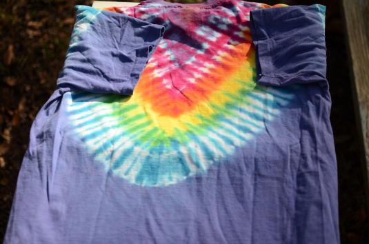 Vintage 1980s Multicolor Tie Dyed Cotton T-Shirt M/L