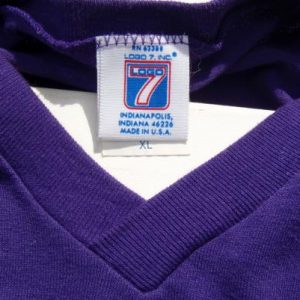 Vintage 1980s Minnesota Vikings Purple Jersey T-Shirt XL