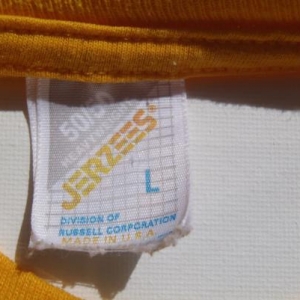 Vintage 1990s Blank Gold T-Shirt by Jerzees L