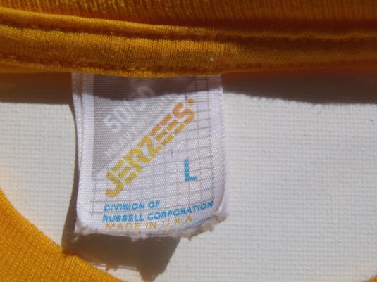Vintage 1990s Blank Gold T-Shirt by Jerzees L