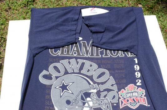 Vintage 1993 Dallas Cowboys Champions Blue T-Shirt L