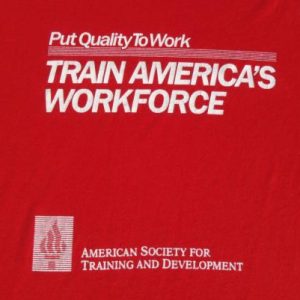 Vintage 1980s Train America's Workforce T-Shirt XL