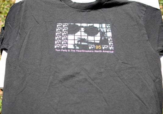 Vintage 1995 Tom Petty Concert Tour Black T Shirt XL