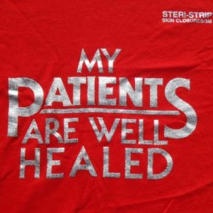 Vintage 1980s SteriStrip Patients Healed Medical T-Shirt XL