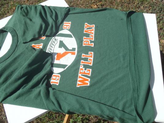 Vintage 1990s Green and Orange Bring a Ball YMCA T-Shirt