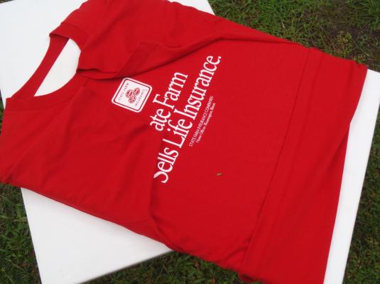 Vintage 1990s State Farm Life Insurance Red T-Shirt XL