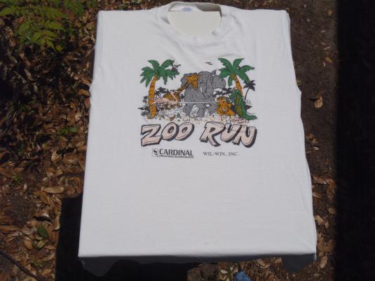 Vintage 1980s “Zoo Run” T Shirt M