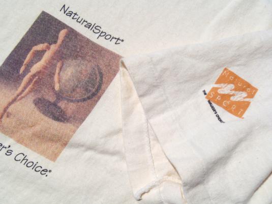 Vintage 1990s Beige Naturalsport Mannequin Cotton T Shirt XL