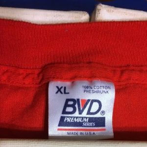Vintage 1990s WAPN 91.5 WAPB 91.7 Red Pocket T-Shirt L