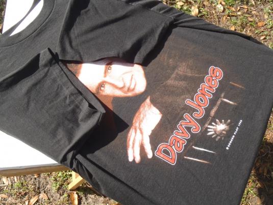 Vintage 1998 Davy Jones Concert Tour Black Cotton T Shirt XL