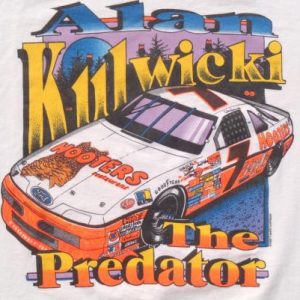 Vintage 1990s Al Kulwicki Hooters NASCAR Racing T-Shirt L