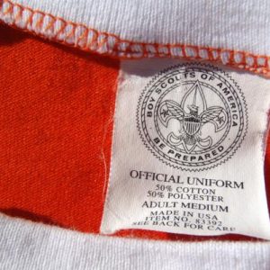 Vintage 1980s Tiger Cub Boy Scouts Orange Ringer T-Shirt M