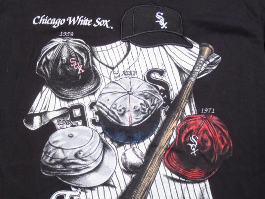 Vintage 1990s Black Chicago White Sox MLB Cotton T Shirt XL