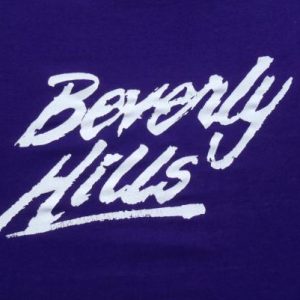 Vintage 1980s Beverly Hills Purple Souvenir T-Shirt S