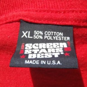 Vintage 1980s Southeast Carpet Gallery Red T Shirt XL