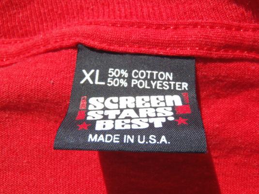 Vintage 1980s Southeast Carpet Gallery Red T Shirt XL