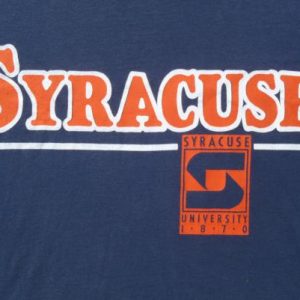 Vintage 1980s Syracuse University Navy Blue T-Shirt XL