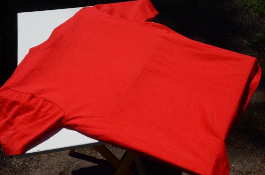 Vintage 1980s Worlds Best Grandpa Red Graphic T-Shirt L