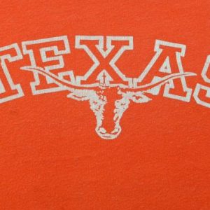 Vintage 1970s University of Texas Orange T ShirtS/M