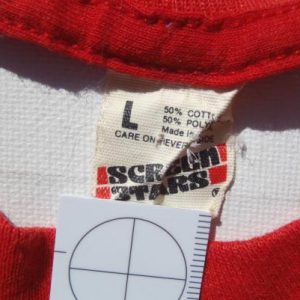 Vintage 1980s Blank Red T Shirt M/XL by Screen Stars