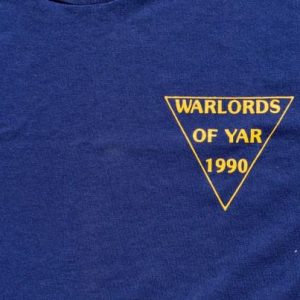 Vintage 1980s Warlords of Yar Blue T-Shirt L Hanes
