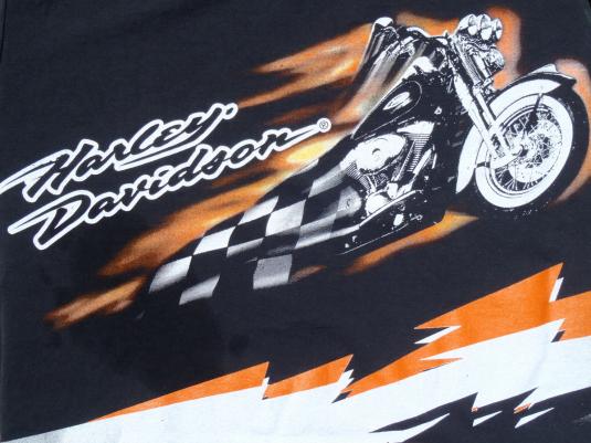 Vintage 2000s Black Harley Davidson Motorcycles T-Shirt L