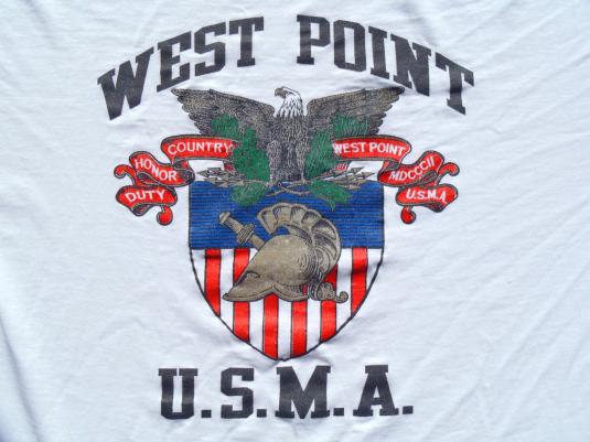 Vintage 1980s West Point Military Academy White T-Shirt XL